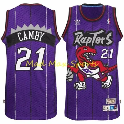 MARCUS CAMBY Toronto RAPTORS Road RC HARDWOOD Throwback SWINGMAN Jersey Sz S-XXL • $165