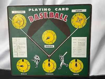 Vintage Playing Card Baseball Board Game 1960 Dixie Cal Products • $60