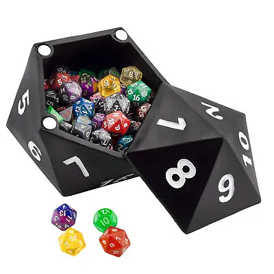 20-Sided Dice Storage Treasure Box D20-Shaped Dice Storage Container RPG-Themed • $19.99