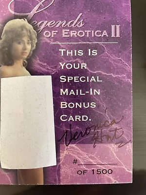 Legends Of Erotica II Autograph Bonus Film Cel Sample Card Veronica Hart 14/750  • $49.99