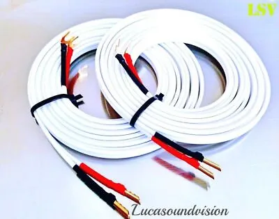 QED Performance XTC X-TUBE AUDIO SPEAKER CABLES 2x 1.0m (A Pair) Terminated • $34.35