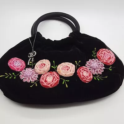 Beautiful Edina Evening Bag With Roses By Edina Ronay H15 • £9.99