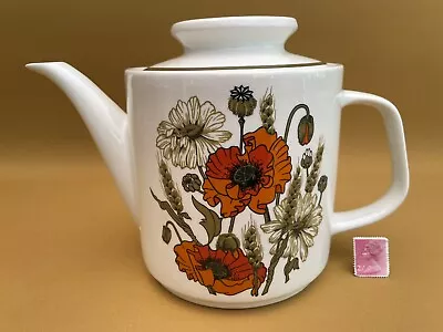 £14.99 • Buy Vintage J & G Meakin Poppy Tea Pot 70's Retro