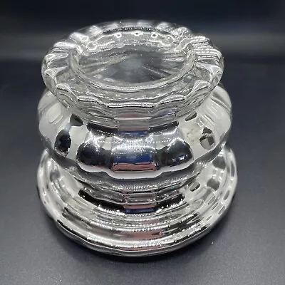 Department 56 Hand Blown Silver Mercury Glass Candle Holder 4  • $8.25