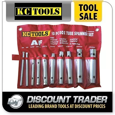 KC Tools Box Tube Spanner Set 10 Piece Imperial - A13050 • $54.90