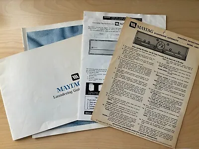 Vintage Maytag Laundering Guides And Manuals. Free Shipping! • $20
