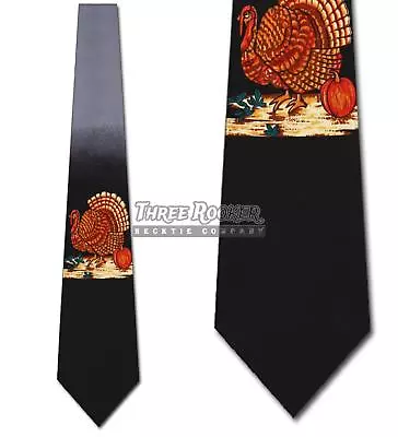 Turkey Ties Thanksgiving Necktie Mens Holiday Neck Tie Brand New • $18.75