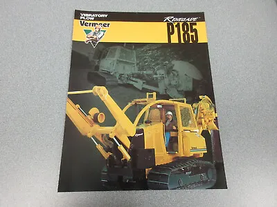 Vermeer Renegade P185 Vibratory Plow Brochure 4 Page • $20