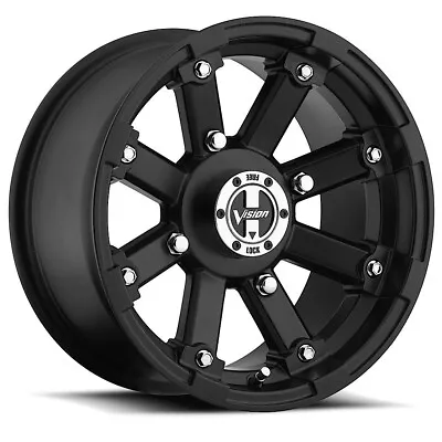 Vision UTV 393 Lockout 12x7 4x136 +2.5mm Matte Black Wheel Rim 12  Inch • $68.99