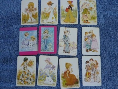 $8 • Buy Large Lot 12 Sarah Kay Blank Backs GENUINE VINTAGE SINGLE Swap Playing Cards *GP
