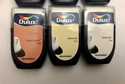   Dulux Tester Pots Match Pots MATT 30ml (70+ Colours) Fast FREE P&P NEW COLOURS • £3.75