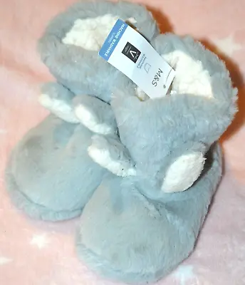 Girls M&s Cosy Bunny Slipper Boots Size 6 - Bnwt • £10.99