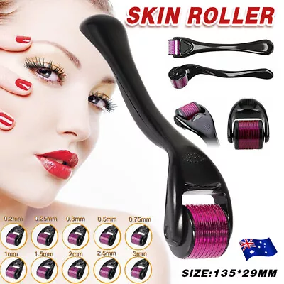$10.88 • Buy Derma Roller Titanium Micro Needle Skin 540 Needles Scars Anti Aging Dermaroller