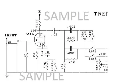 Mesa/Boogie Tremoverb Dual Rectifier Tube Amp Electronic Diagram Schematic • $3.75