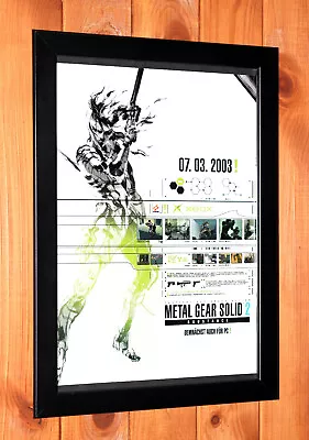 2003 Metal Gear Solid 3 Subsistence Konami PS2 PS3 Promo Poster / Ad Page Framed • $53.08