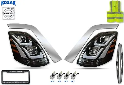 Headlights Assembly  Left And Right Pair Set Volvo VNL 2004-2017 + Accessories • $499.99