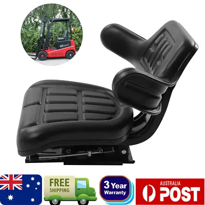 $125 • Buy Black Universal Tractor Seat With Full Suspension And Adjustable Angle Base