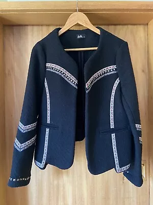 DOTTI Wool Blend Bolero Style Jacket - Size 14 • $19