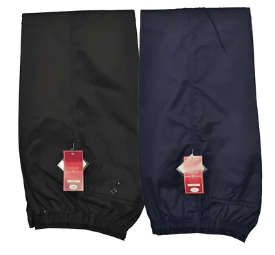 Men’s Elasticated Waist Casual Thermal Lined Rugby Trousers 32-48 Leg 27 29 31 • £24.99