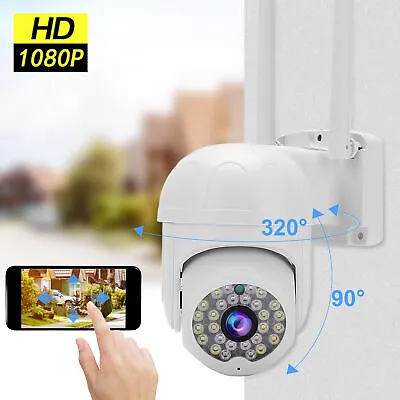 1080P IP Camera Wireless WIFI Outdoor HD Full Color Night Viewing Webcam Camera • £29.65