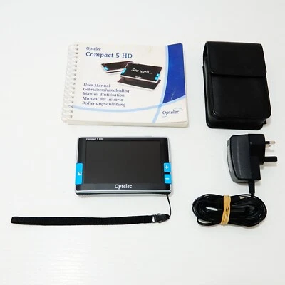 £99.99 • Buy Optelec Compact 5 HD 5  Colour Display Low Vision Digital Magnifier Reading Aid