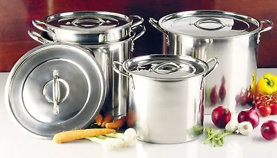Buckingham Stainless Steel Large Stock Pot Brew Boiling Stew Soup Cooking Pot  • £14.90
