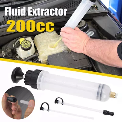 Automotive Oil Fluid Extractor Hand Pump Suction Vacuum Fuel Car Transfer 200CC • $14.99