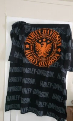 $17 • Buy Harley Davidson Fleece Throw Blanket W/Arms Snuggie One Piece