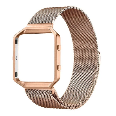 $26.31 • Buy Magnetic Milanese Loop Stainless Steel Watch Band Strap + Frame For Fitbit Blaze