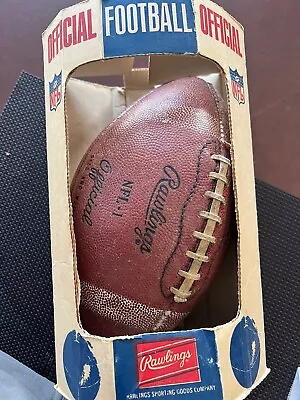 Vintage Rawlings Official NFL-1 Leather Football Unsigned • $20