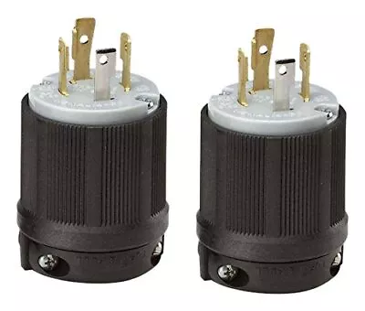 2-Pack NEMA L14-30 30A 125/250V 3 Pole 4W Grounding Plug W/External Cord Grip • $21.75