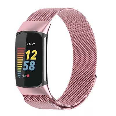 For Fitbit Charge 4 3 2 Milanese Wrist Band Strap Replacement Magnetic Clasp AU • $6.95