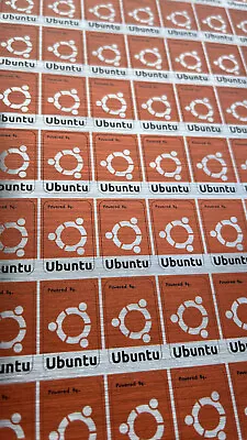 6x Ubuntu Linux PC Computer Desktop Laptop Metallic Badge Decal Vinyl Sticker • £3.29