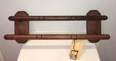 NWT VTG 1960's Knotty Pine Double Towel Bar By Three Mountaineers USA NOS LOOK! • $169.99