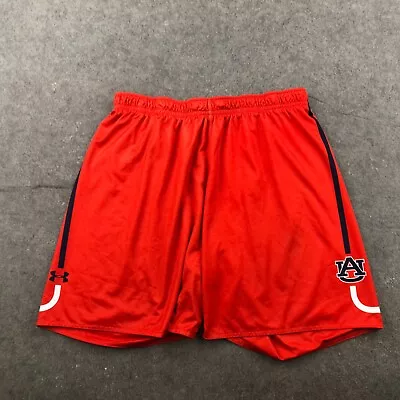 Auburn Tigers Shorts Mens 2XL Orange Logo Under Armour * • $18.98