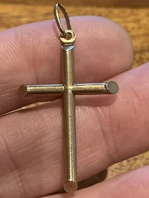 9ct Yellow Gold Cross / Crucifix 1.3g Full Hallmarks & Tested For 9ct Gold • £65