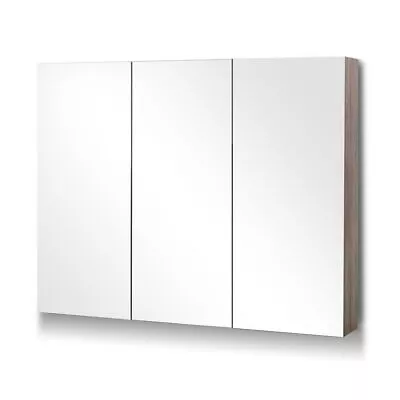 Cefito Bathroom Vanity Mirror Cabinet Medicine Shaving Storage Wooden 900x720mm • $136.13