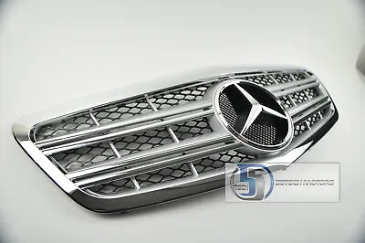 Mercedes W221 2010 2013 S-Class S550 S65 S600 Grill Grille Silver Chrome A7 AMG • $189.99