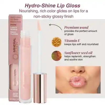 Mineral Fusion Hydro Shine Lip Gloss 0.15fl Oz/4.5ml FULL SIZE BOXED • $8.99