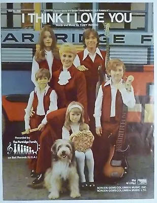 I THINK I LOVE YOU Sheet Music THE PARTRIDGE FAMILY David Cassidy 1970 • $17.95