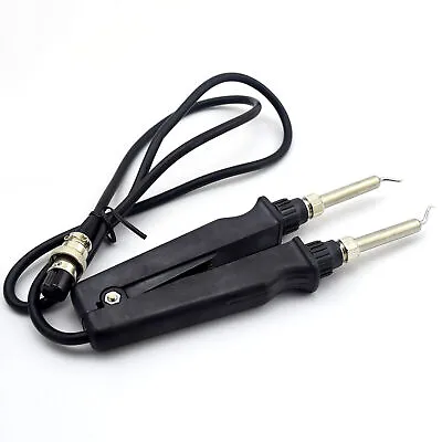 Double Soldering Iron Tweezer Electric Heating Clamp For Crowded Circuit Boards • £13.90