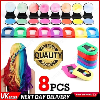 Hair Chalk Girls Gift Temporary Dye Colors Kit Washable Hair Chalk Dye Portable • £13.99