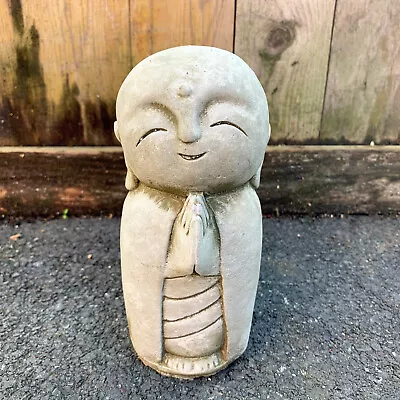 Stone Lovely Monk Statue Outdoor Buddha Outdoor Home Garden Sculpture Ornament  • £20.99