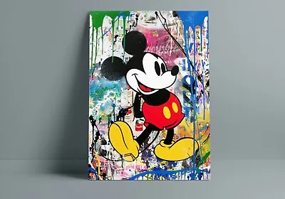 Mickey METAL PRINT WALL ART HANGING ARTWORK SIGN Brainwash  • £8.99