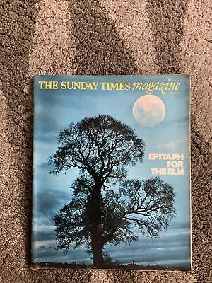 Sunday Times Magazine May 14 1978 Dutch Elm Disease Amoco Cadiz Oil Audi 100 XJS • £11.95