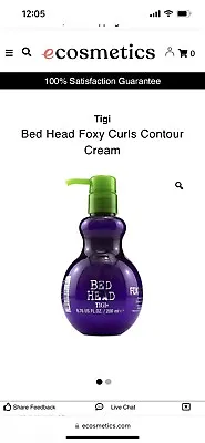 $20 • Buy TIGI Bed Head Foxy Curls Contour Cream, 6.76 Oz. With Grow Gorgeous Leave In