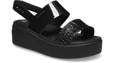 Crocs Women’s Wedge Sandals - Brooklyn Low Wedges Platform Sandals For Women • $39.99