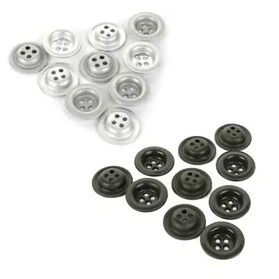 Original German 18mm Dish Buttons - Surplus Silver Or Grey Trousers And Parkas • $18.65