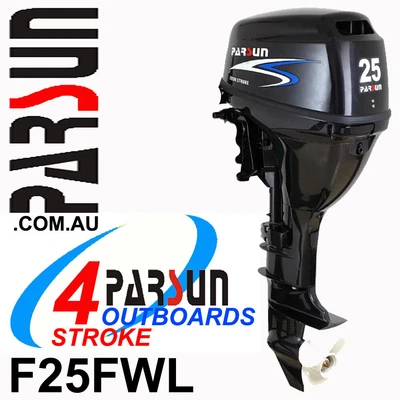 $2695 • Buy 25HP PARSUN OUTBOARD MOTOR , FORWARD CONTROL, ELECTRIC START 4-Stroke Long Shaft