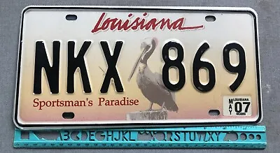 *License Plate Louisiana Sportsman's Paradise NKX 869 • $12.74